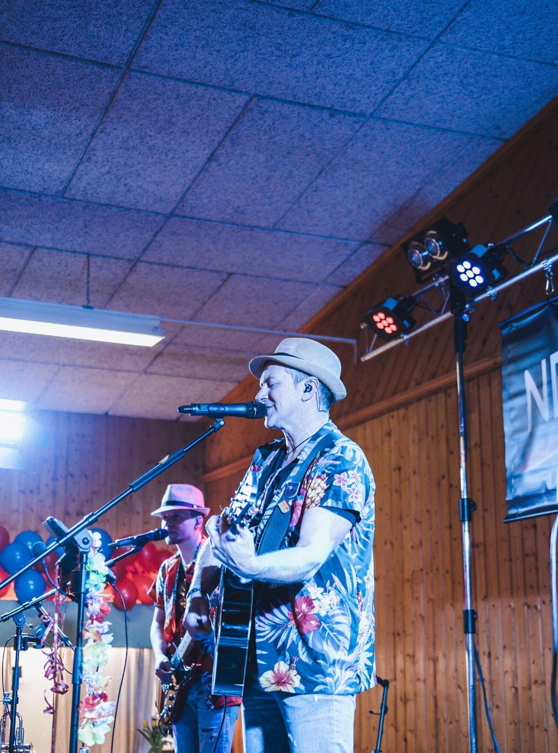 Die Band auf der Bühne